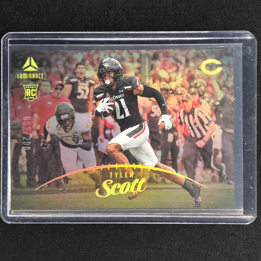 2023 Luminance Nfl Tyler Scott Rookie Horizontal Gold /200 No 193