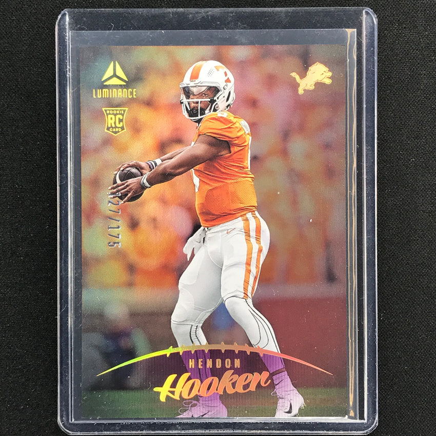 2023 Luminance NFL HENDON HOOKER Rookie Vertical Purple /175 #104