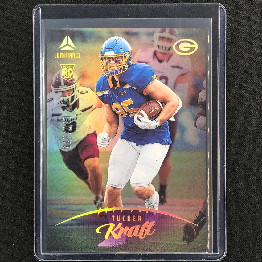 2023 Luminance Nfl Tucker Kraft Rookie Vertical Purple /175 No 165