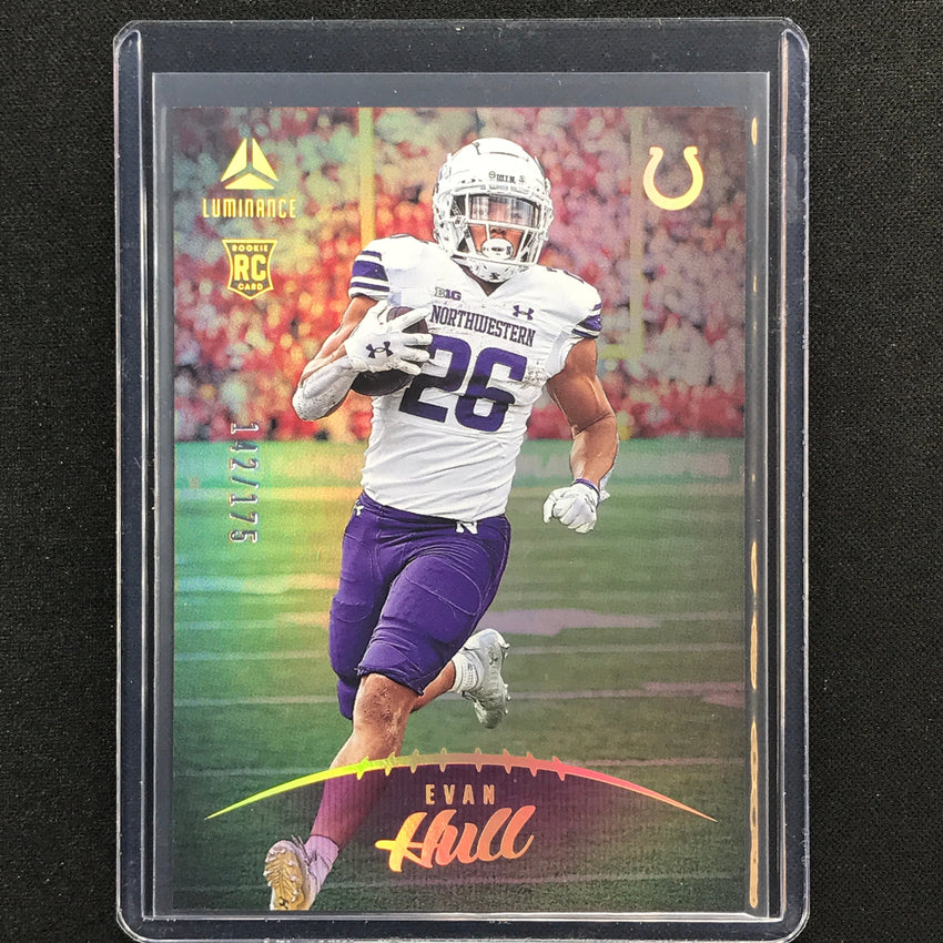 2023 Luminance NFL EVAN HULL Rookie Vertical Purple /175 #172
