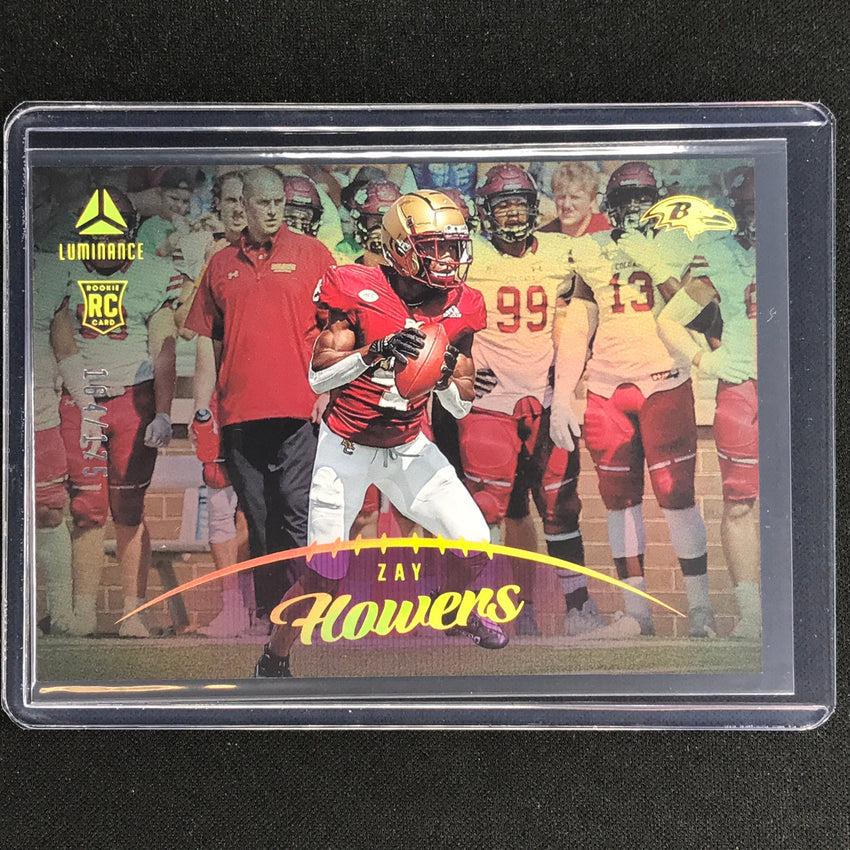 2023 Luminance Nfl Zay Flowers Rookie Horizontal Purple /175 No 183
