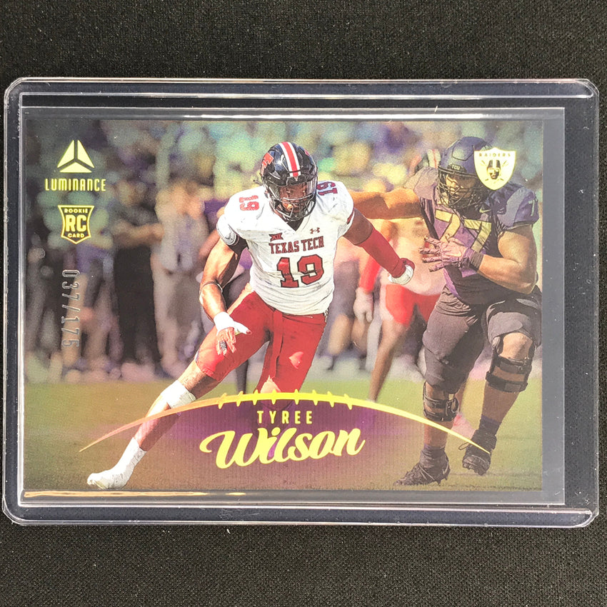 2023 Luminance Nfl Tyree Wilson Rookie Horizontal Purple /175 No 191