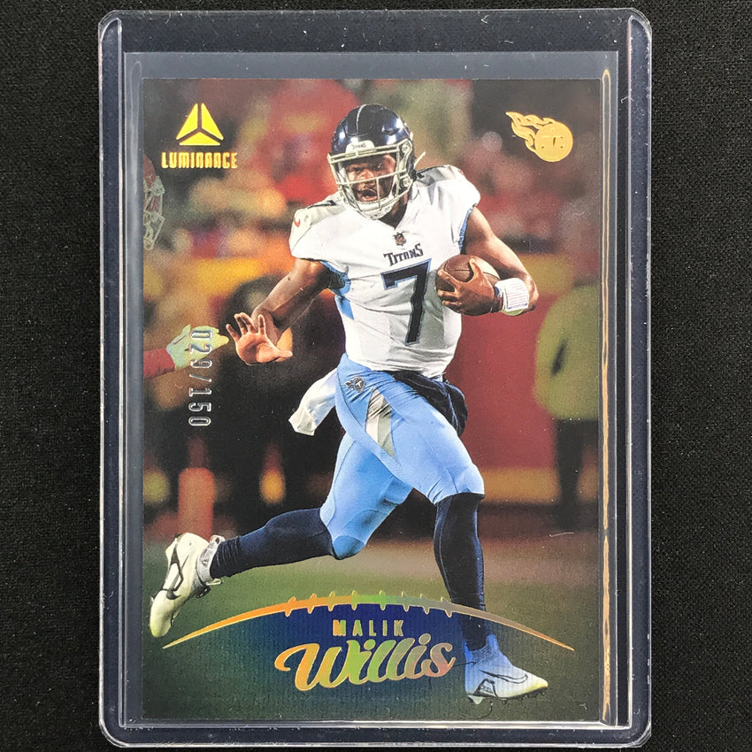 2023 Luminance NFL MALIK WILLIS Vertical Blue /150 #28