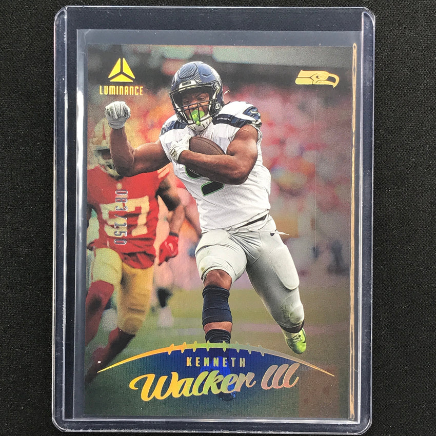 2023 Luminance Nfl Kenneth Walker Iii Vertical Blue /150 No 40