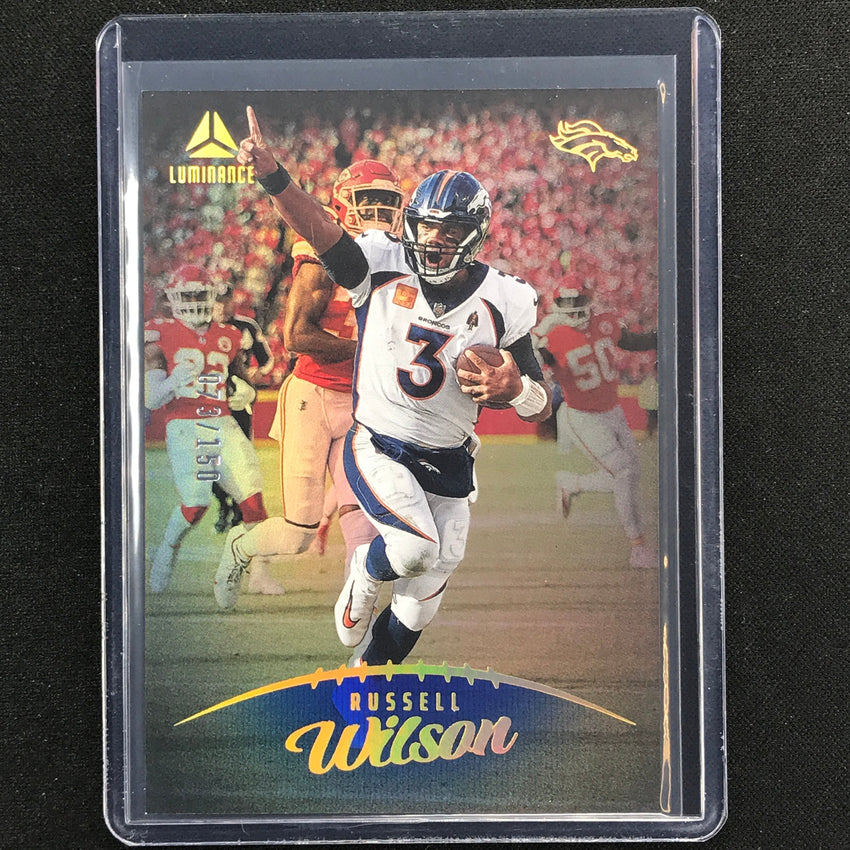 2023 Luminance Nfl Russell Wilson Vertical Blue /150 No 41