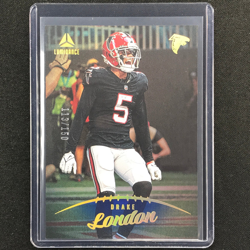 2023 Luminance Nfl Drake London Vertical Blue /150 No 69