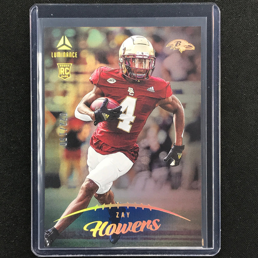 2023 Luminance Nfl Zay Flowers Rookie Vertical Blue /150 No 108