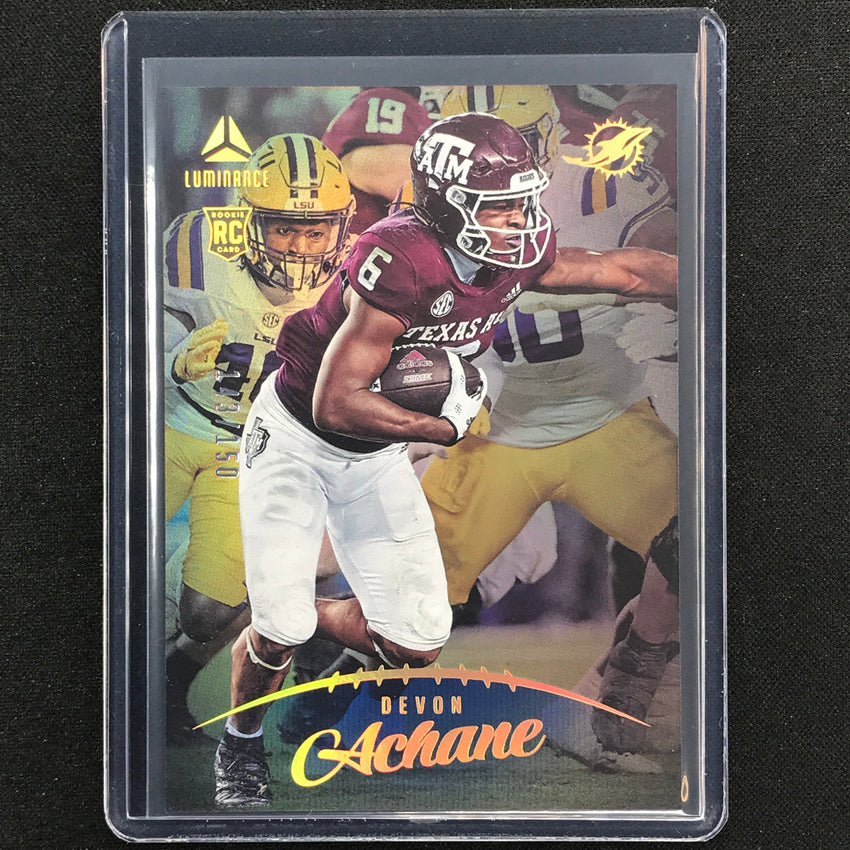 2023 Luminance Nfl Devon Achane Rookie Vertical Blue /150 No 113