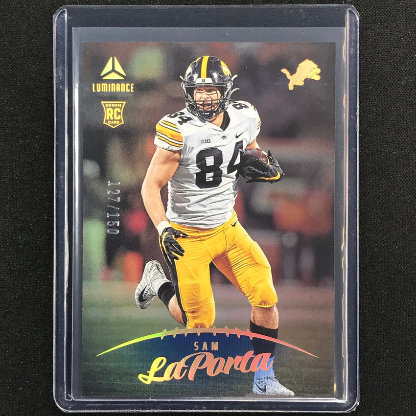 2023 Luminance Nfl Sam Laporta Rookie Vertical Blue /150 No 131