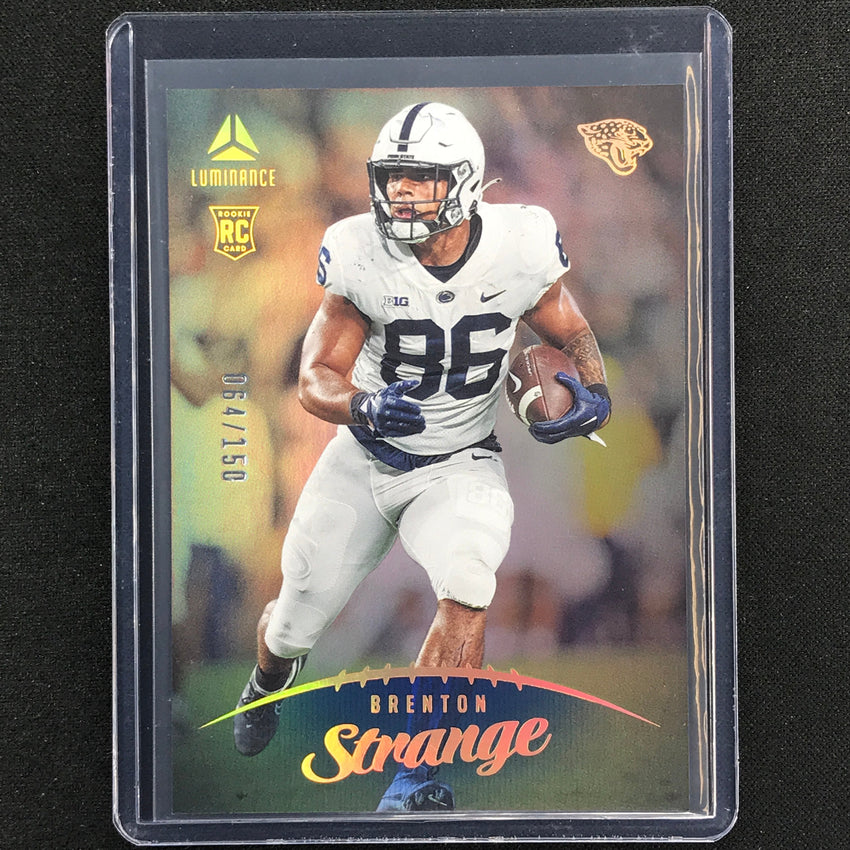 2023 Luminance Nfl Brenton Strange Rookie Vertical Blue /150 No 164