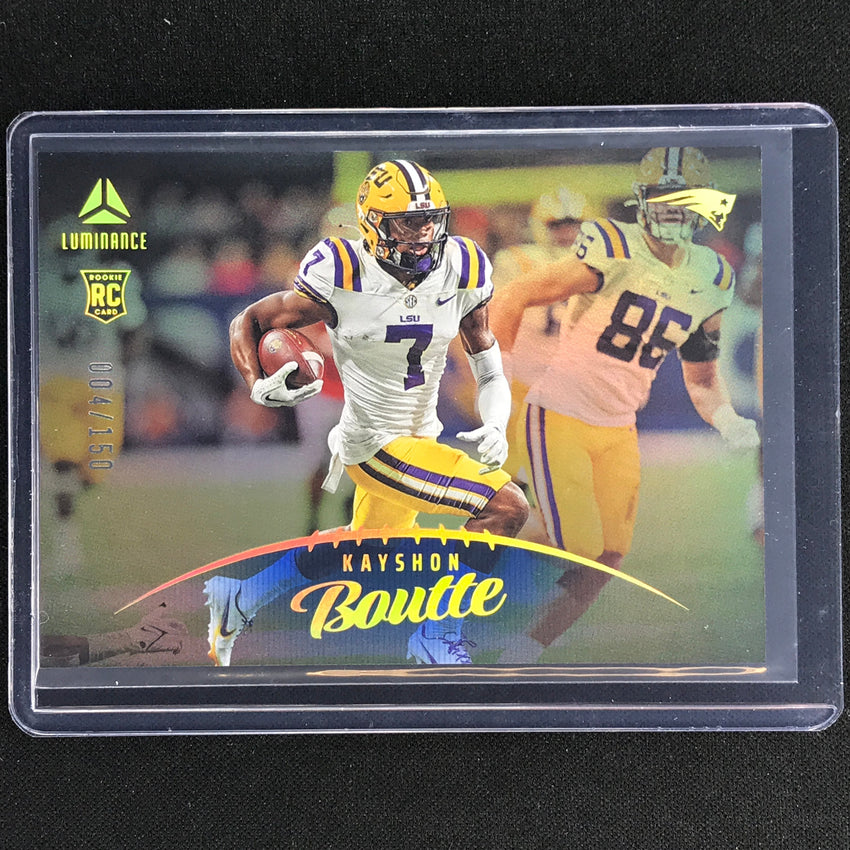 2023 Luminance Nfl Kayshon Boutte Rookie Horizontal Blue /150 No 189