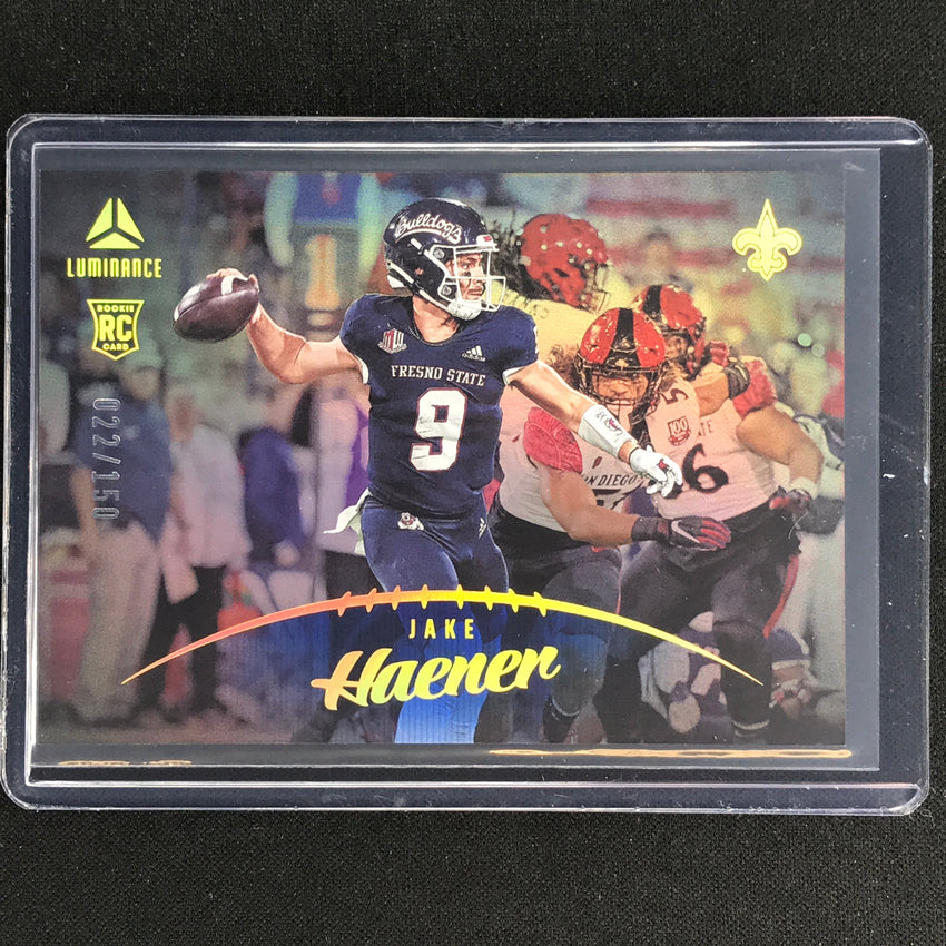 2023 Luminance NFL JAKE HAENER Rookie Horizontal Blue /150 #195