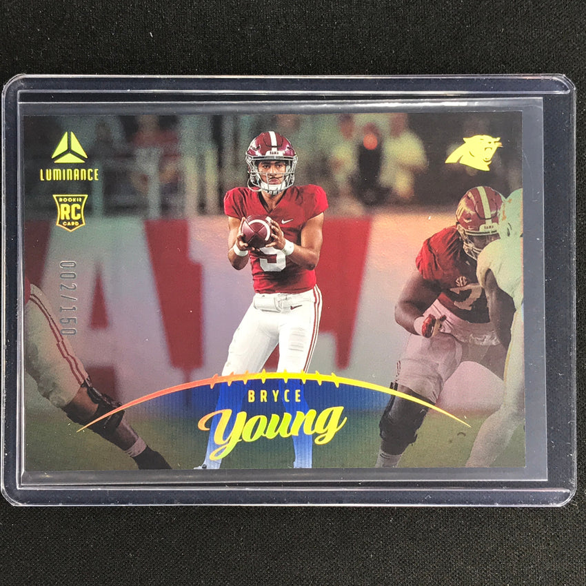 2023 Luminance Nfl Bryce Young Rookie Horizontal Blue /150 No 200