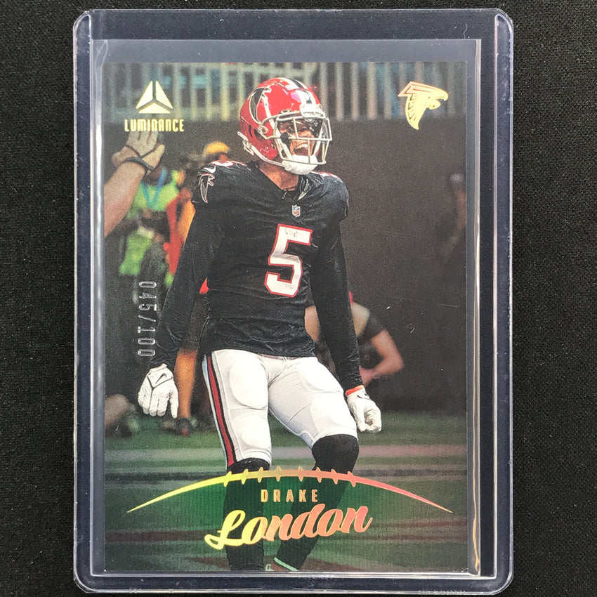 2023 Luminance Nfl Drake London Vertical Green /100 No 69