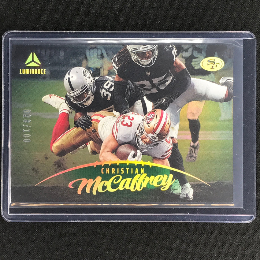 2023 Luminance Nfl Christian Mccaffrey Horizontal Green /100 No 87