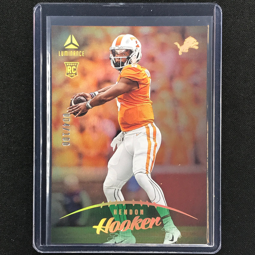 2023 Luminance NFL HENDON HOOKER Rookie Vertical Green /100 #104