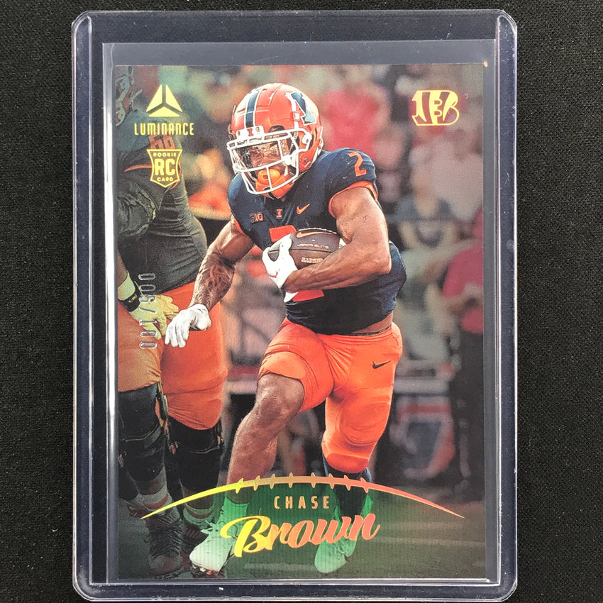 2023 Luminance NFL CHASE BROWN Rookie Vertical Green /100 #134