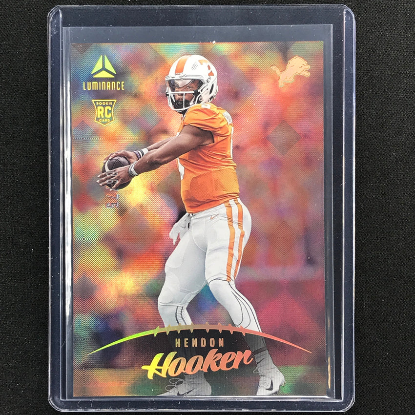 2023 Luminance NFL HENDON HOOKER Rookie Vertical Black 6/75 #104