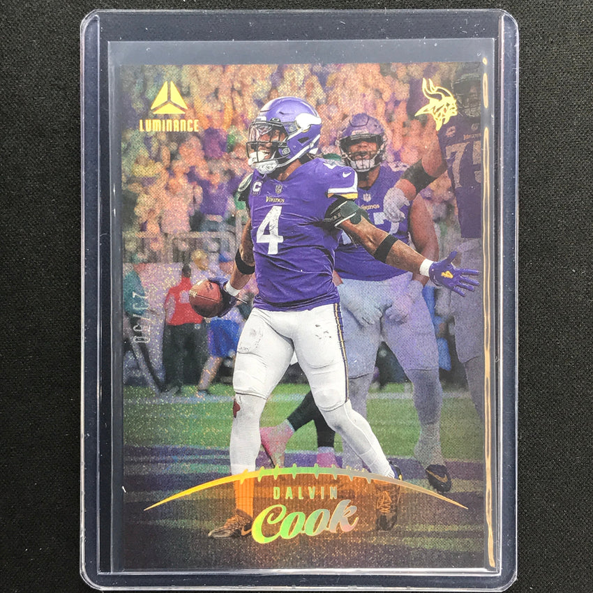 2023 Luminance Nfl Dalvin Cook Vertical Orange 23/50