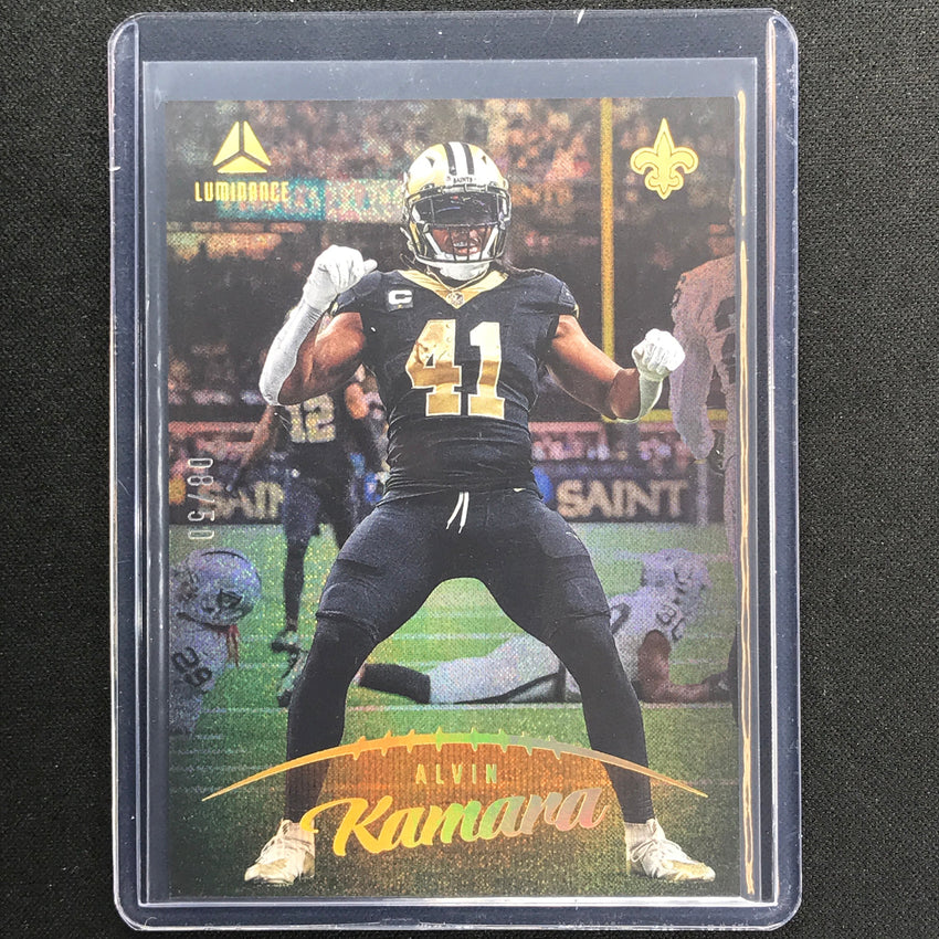 2023 Luminance Nfl Alvin Kamara Vertical Orange 8/50