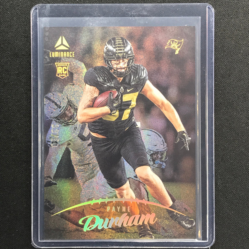 2023 Luminance Nfl Payne Durham Rookie Vertical Orange 33/50
