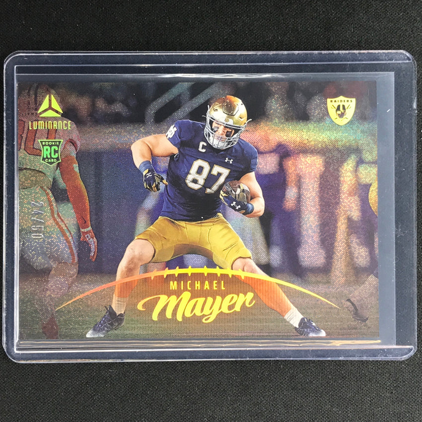 2023 Luminance Nfl Michael Mayer Rookie Horizontal Orange 24/50