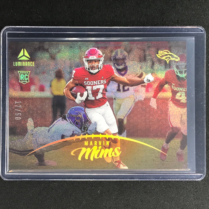2023 Luminance Nfl Marvin Mims Rookie Horizontal Orange 17/50