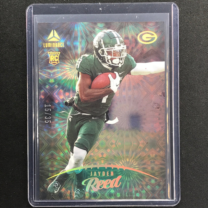 2023 Luminance Nfl Jayden Reed Rookie Vertical Teal 15/35