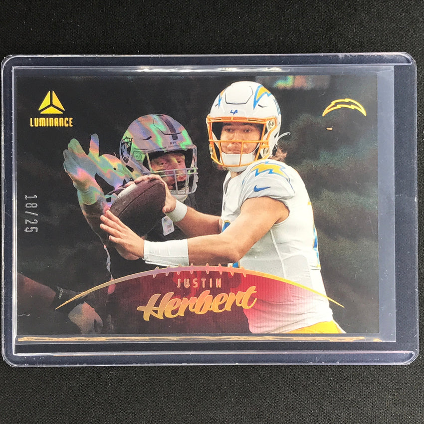 2023 Luminance Nfl Justin Herbert Horizontal Red 18/25