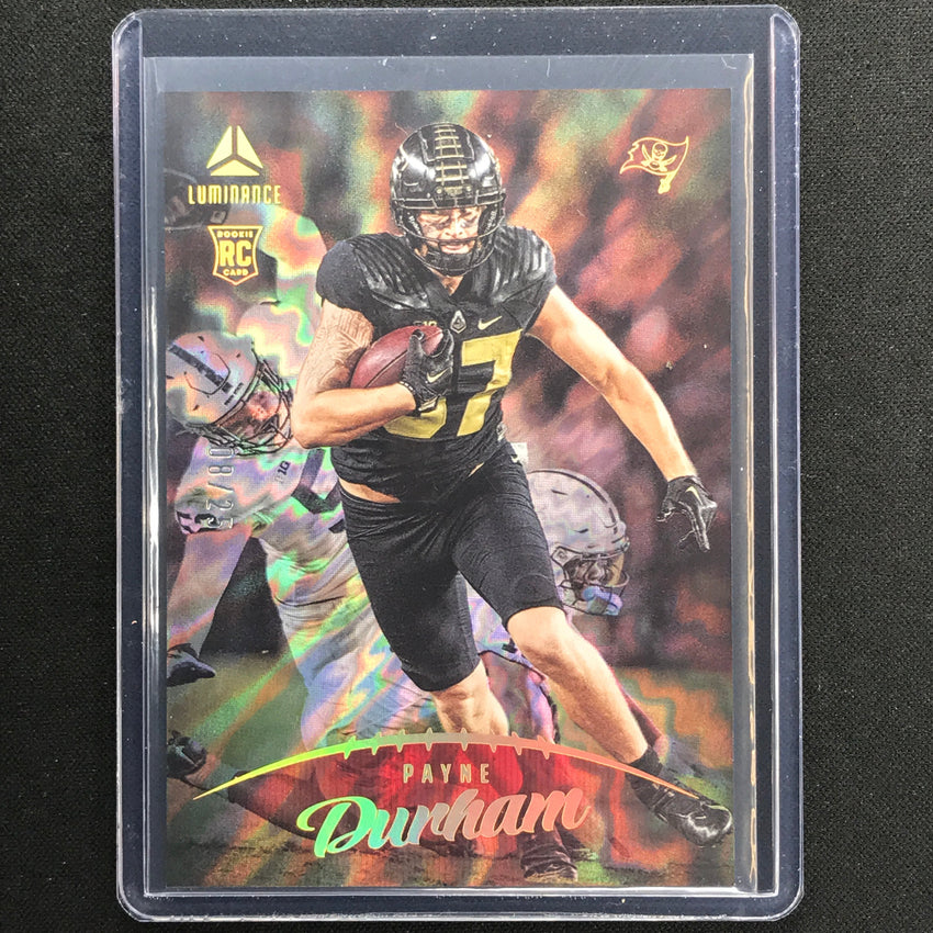 2023 Luminance Nfl Payne Durham Rookie Vertical Red 8/25