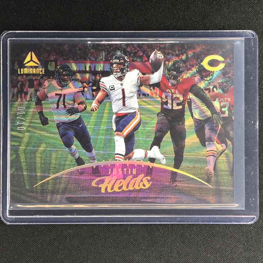 2023 Luminance Nfl Justin Fields Horizontal Pink 1/10