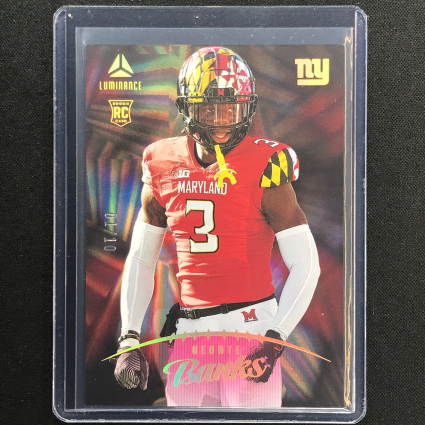 2023 Luminance Nfl Deonte Banks Rookie Vertical Pink 1/10