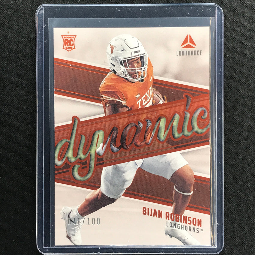 2023 Luminance Nfl Bijan Robinson Dynamic Rookies Orange 46/100