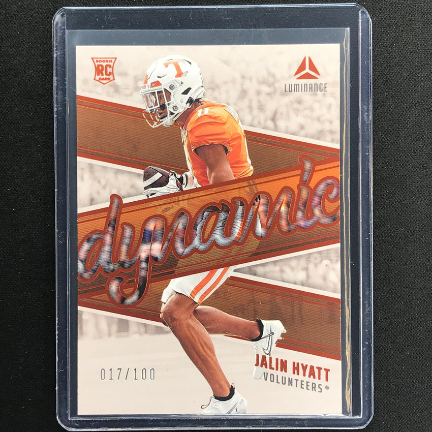 2023 Luminance Nfl Jalin Hyatt Dynamic Rookies Orange 17/100
