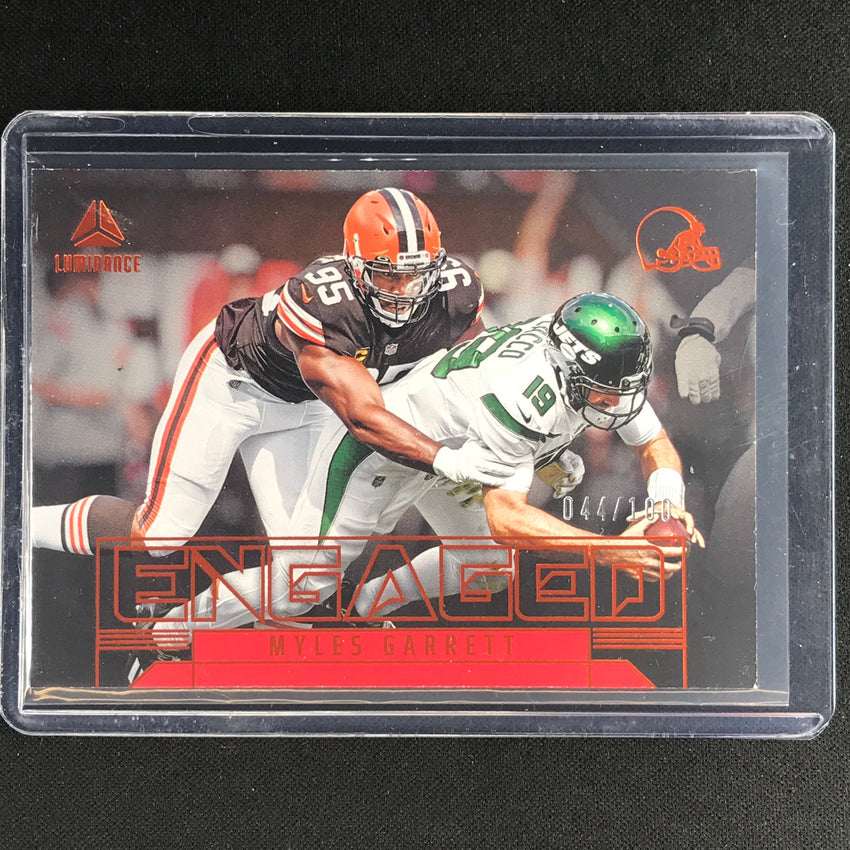 2023 Luminance Nfl Myles Garrett Engaged Orange 44/100