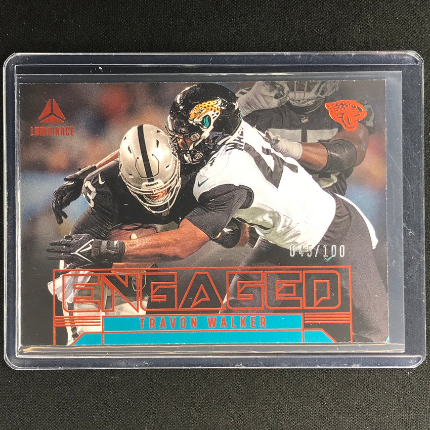 2023 Luminance Nfl Travon Walker Engaged Orange 45/100