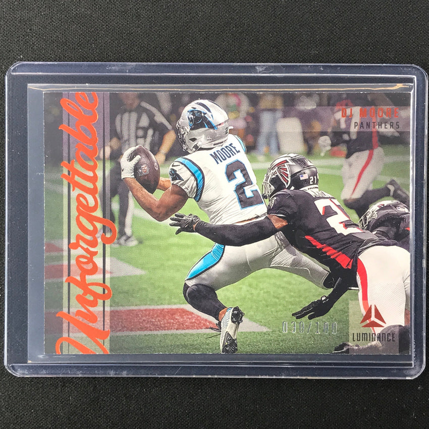 2023 Luminance Nfl Dj Moore Unforgettable Orange 30/100