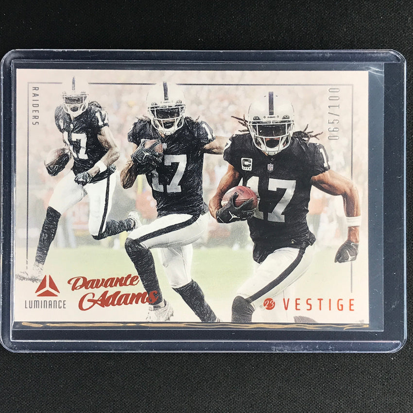 2023 Luminance Nfl Davante Adams Vestige Orange 65/100