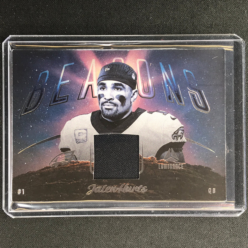 2023 Luminance Nfl Jalen Hurts Beacons Relic Jersey Silver No 1