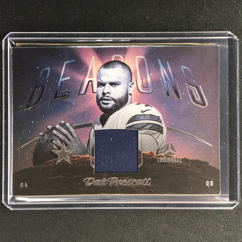 2023 Luminance Nfl Dak Prescott Beacons Relic Jersey Silver No 8
