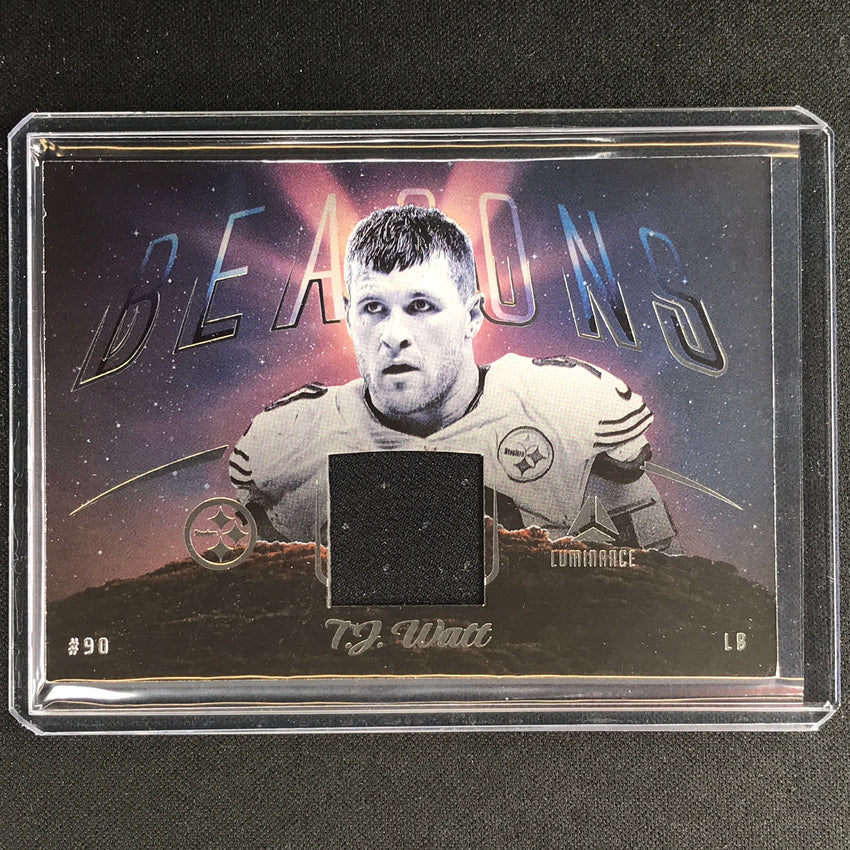 2023 Luminance Nfl T.j. Watt Beacons Relic Jersey Silver No 25