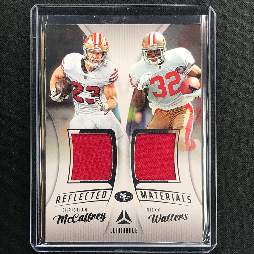 2023 Luminance Nfl Christian Mccaffrey Watters Reflected Material Dual Jersey No 8