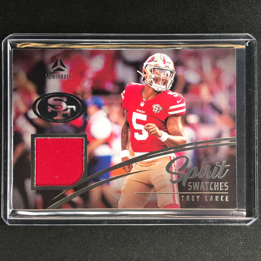 2023 Luminance Nfl Trey Lance Spirit Swatches Relic Jersey Silver No 7