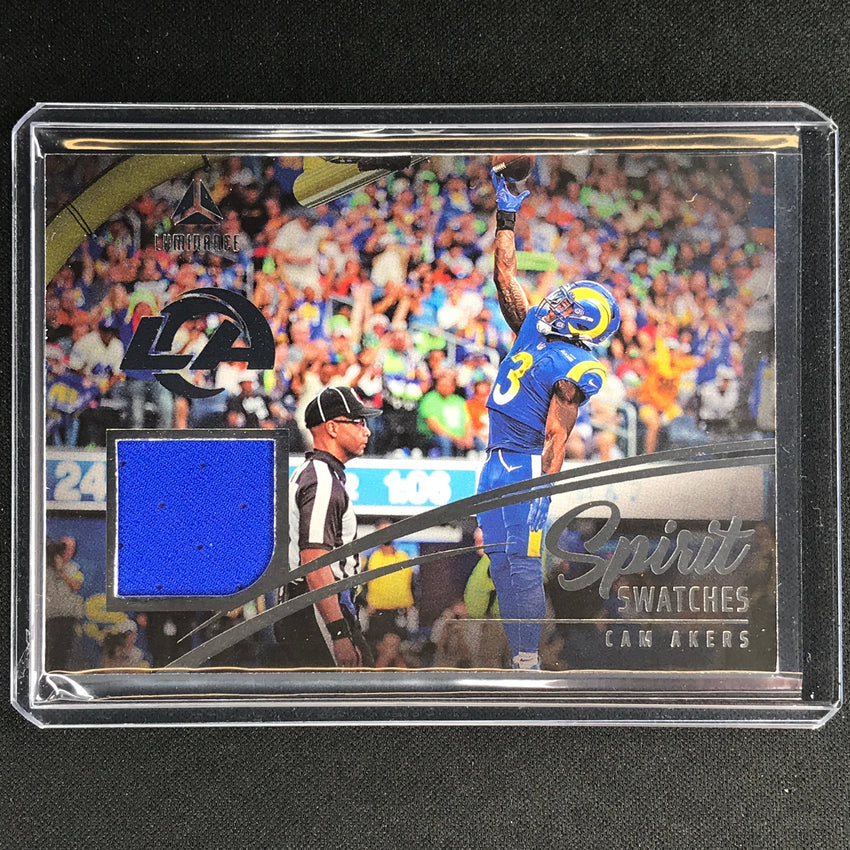2023 Luminance NFL CAM AKERS Spirit Swatches Relic Jersey Silver #11