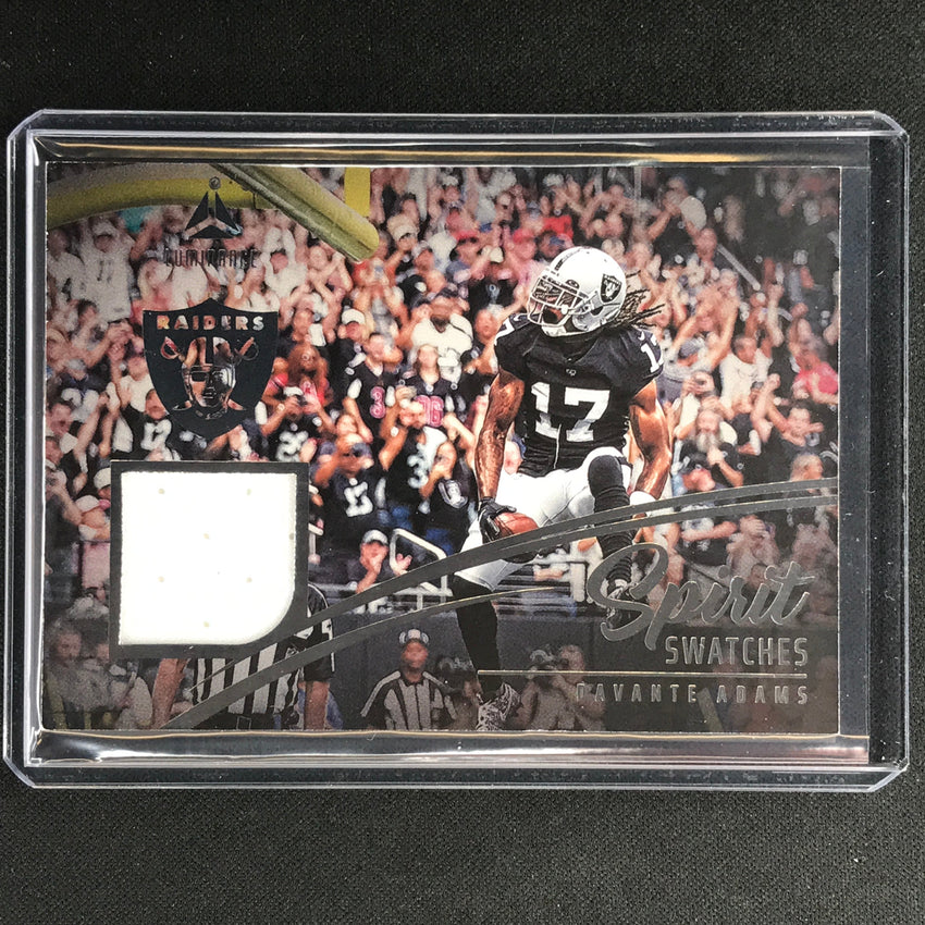 2023 Luminance Nfl Davante Adams Spirit Swatches Relic Jersey Silver No 15