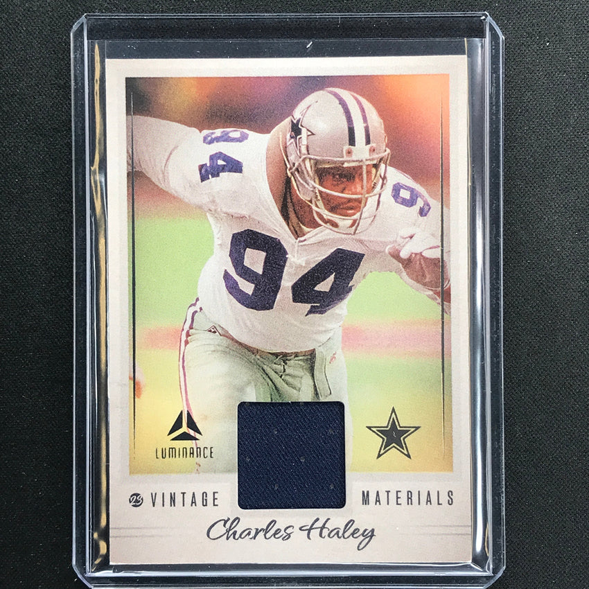 2023 Luminance Nfl Charles Haley Vintage Materials Relic Jersey Silver No 4