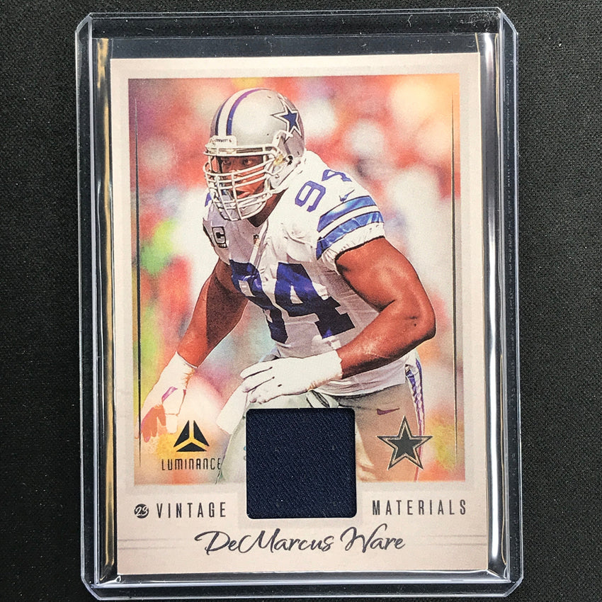 2023 Luminance Nfl Demarcus Ware Vintage Materials Relic Jersey Silver No 6