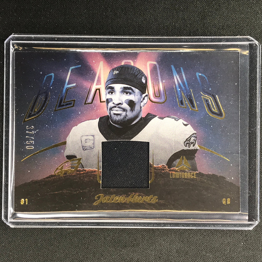 2023 Luminance Nfl Jalen Hurts Beacons Relic Jersey Gold 37/50