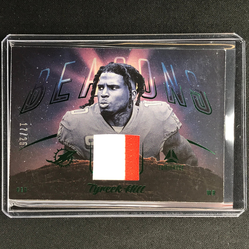 2023 Luminance Nfl Tyreek Hill Beacons Relic Jersey Patch Prime Green 17/25