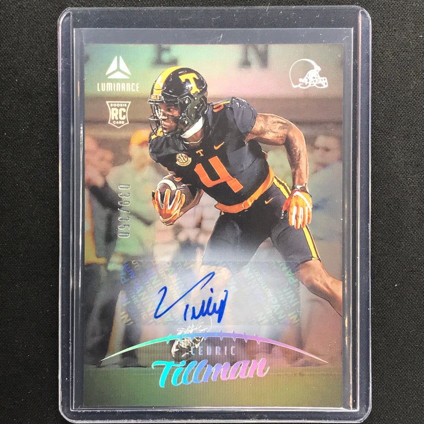 2023 Luminance Nfl Cedric Tillman Rookie Vertical Auto Silver 39/350